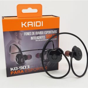 Fone de Ouvido Bluetooth Kaidi p/ esportes KD-903